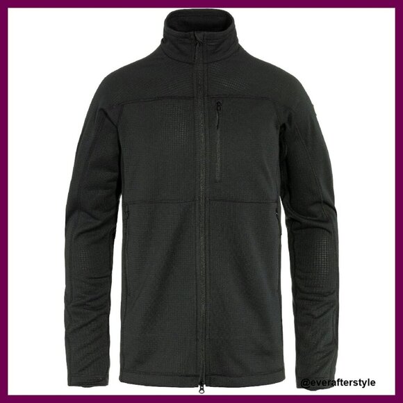 Men's Lightweight Fleece Jacket Recycled Polyester Packable Hiking Outdoor